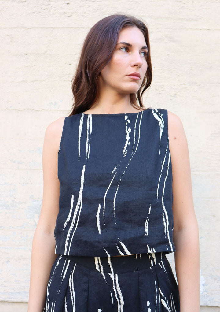 Lior Top - Black Sumi