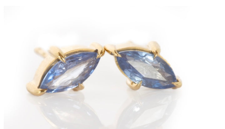 Blue Sapphire Studs