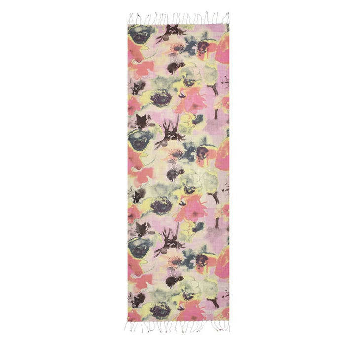 Yelena Handmade Abstract Floral Silk Scarf