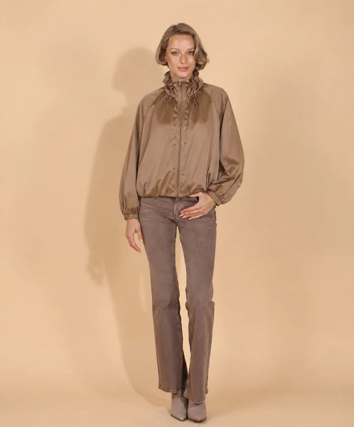 Full Zip Blouson Jacket - Copper