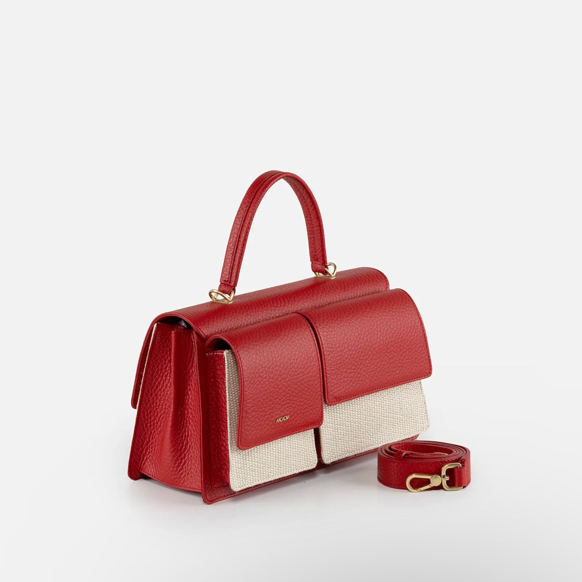 Teti Medium Shoulder Bag - Raffia/Red – Unique Boutique