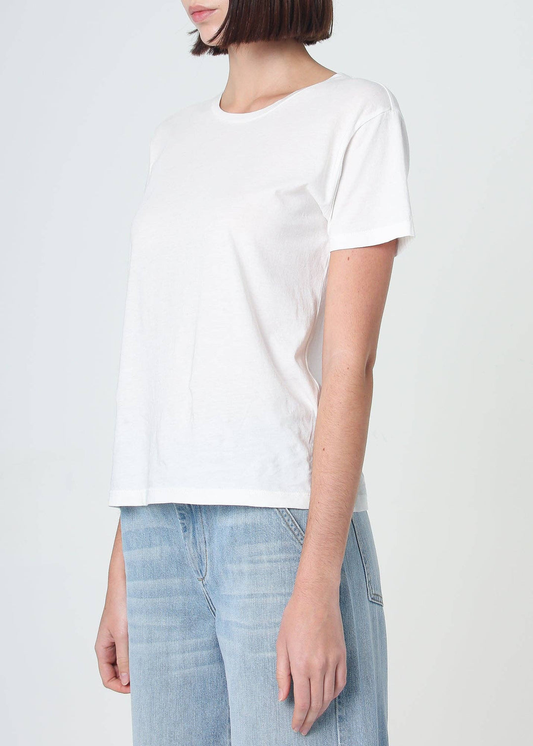 Supima Cotton Crew Neck Tee - White