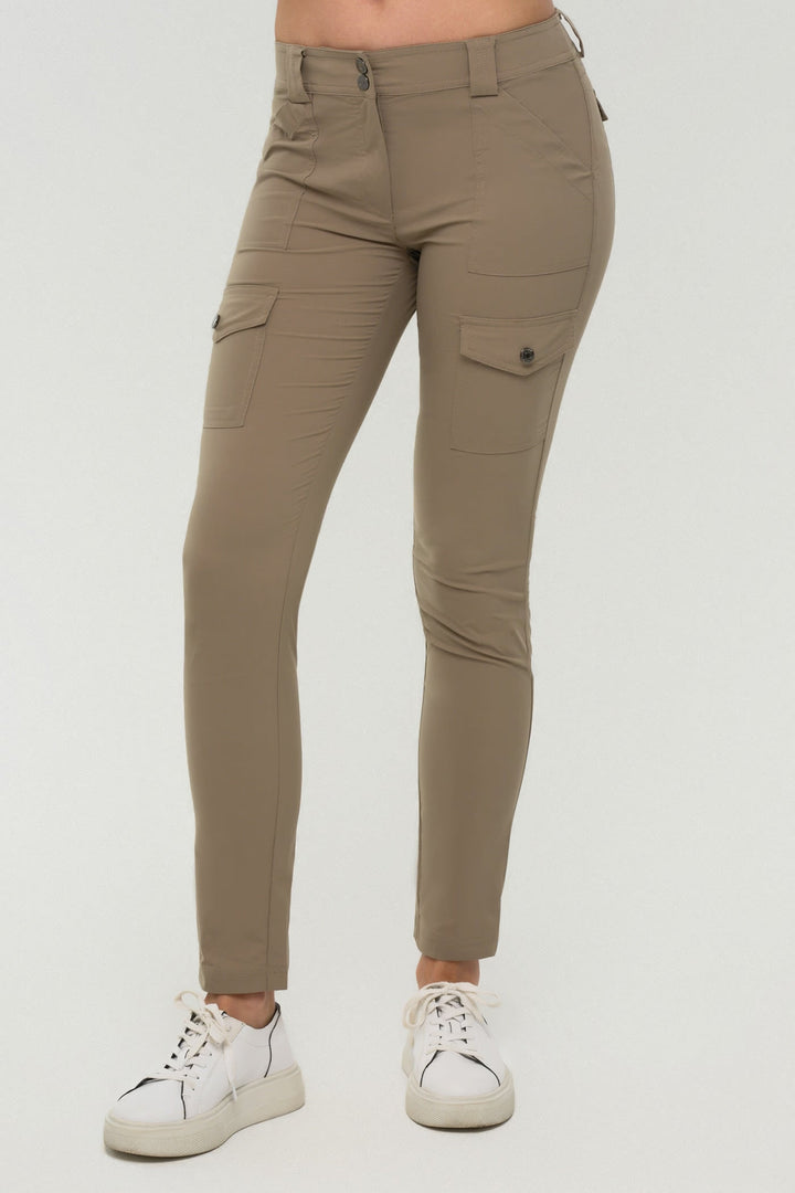 Kate Skinny Cargo Pant in Khaki