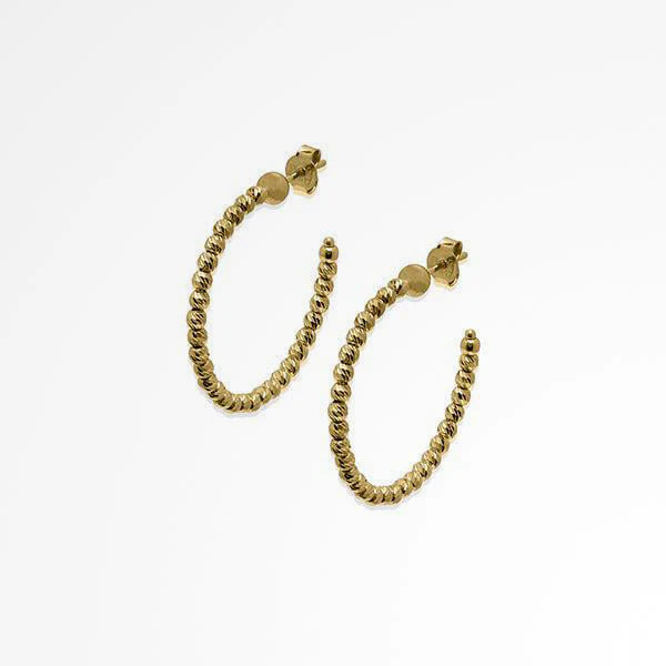 Slash 25 Earrings - Gold