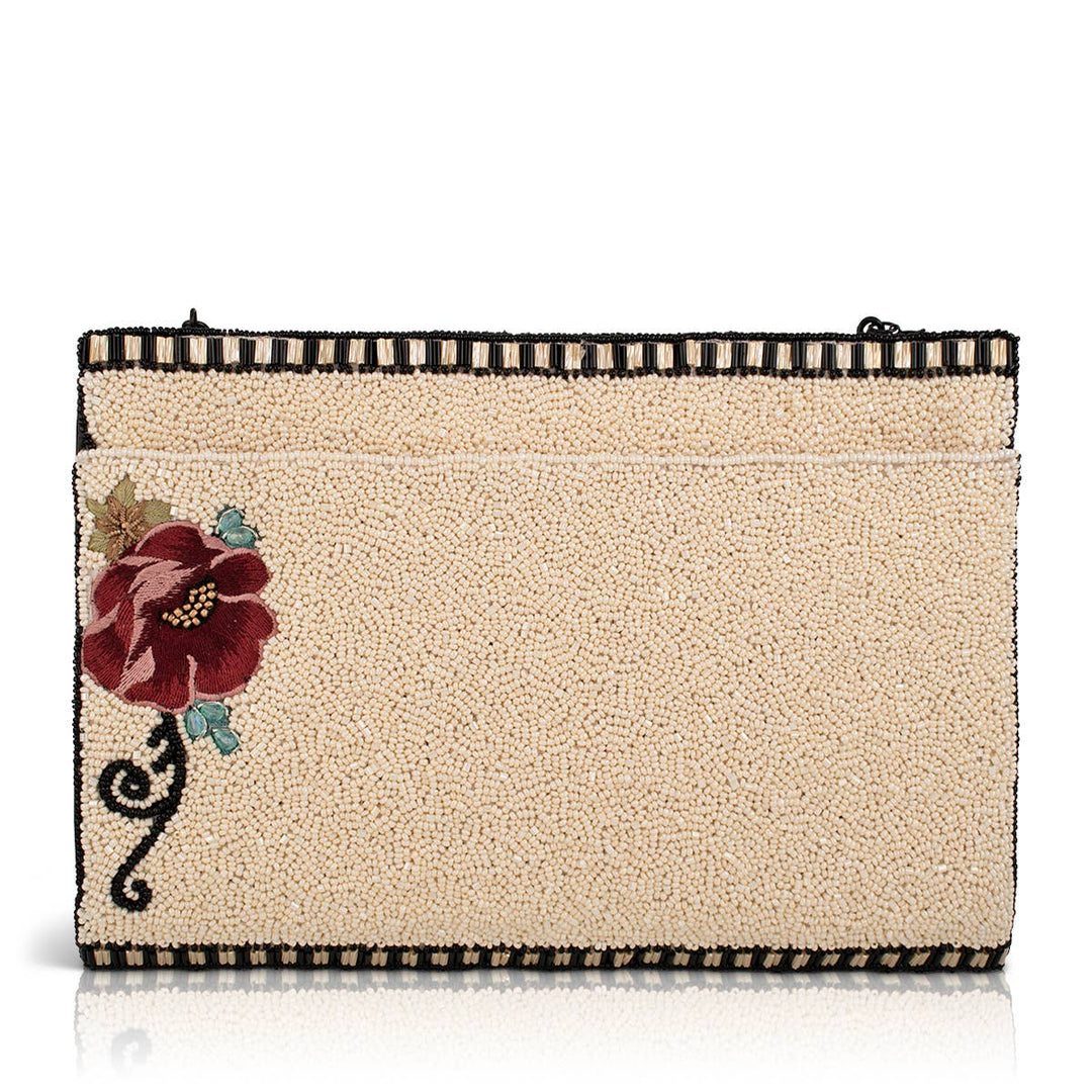 Parisian beaded crossbody bag with Eiffel tower