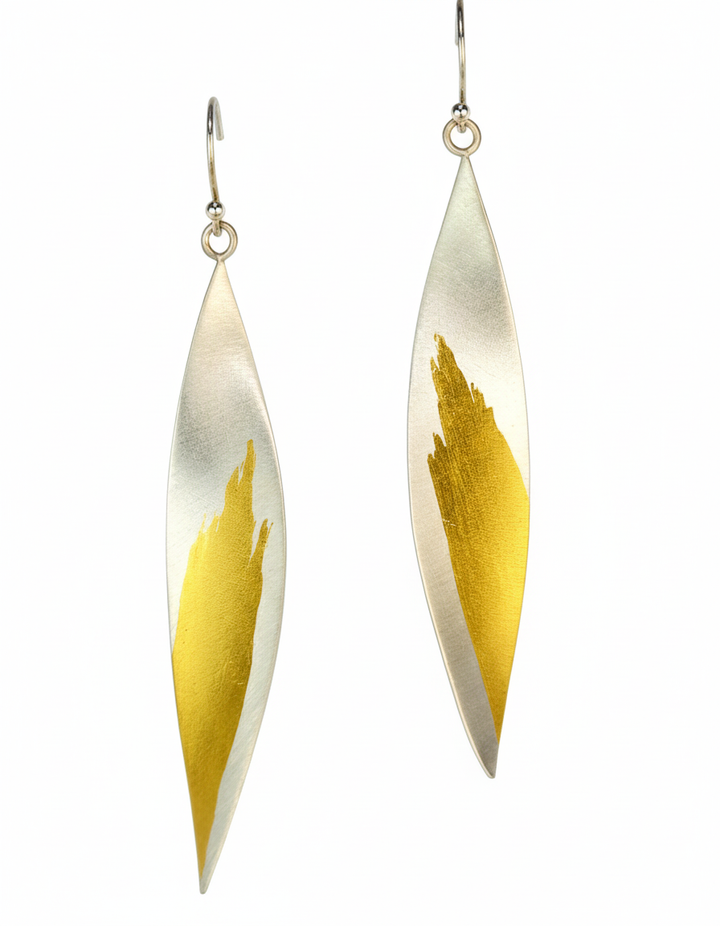 Single Pointed Leaf Earrings
