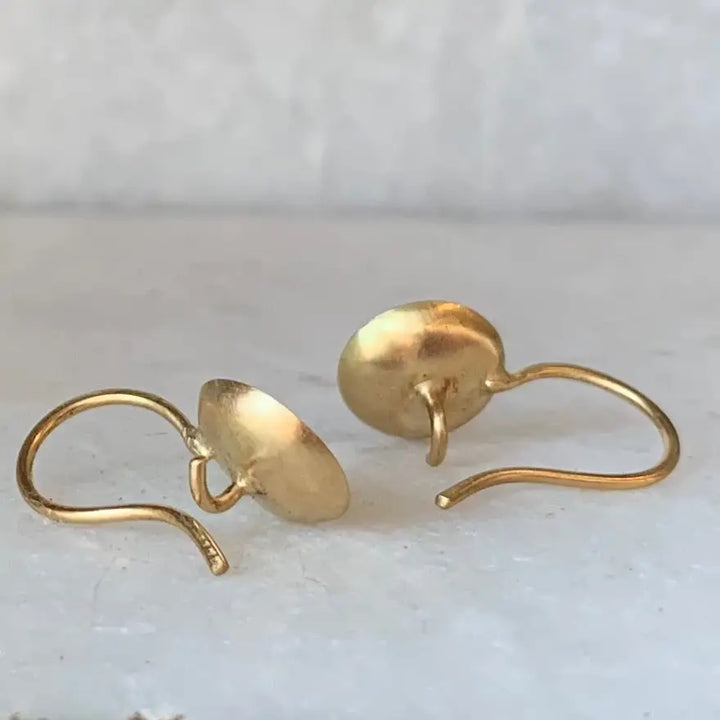 Birch Earrings with Mixed Metals
