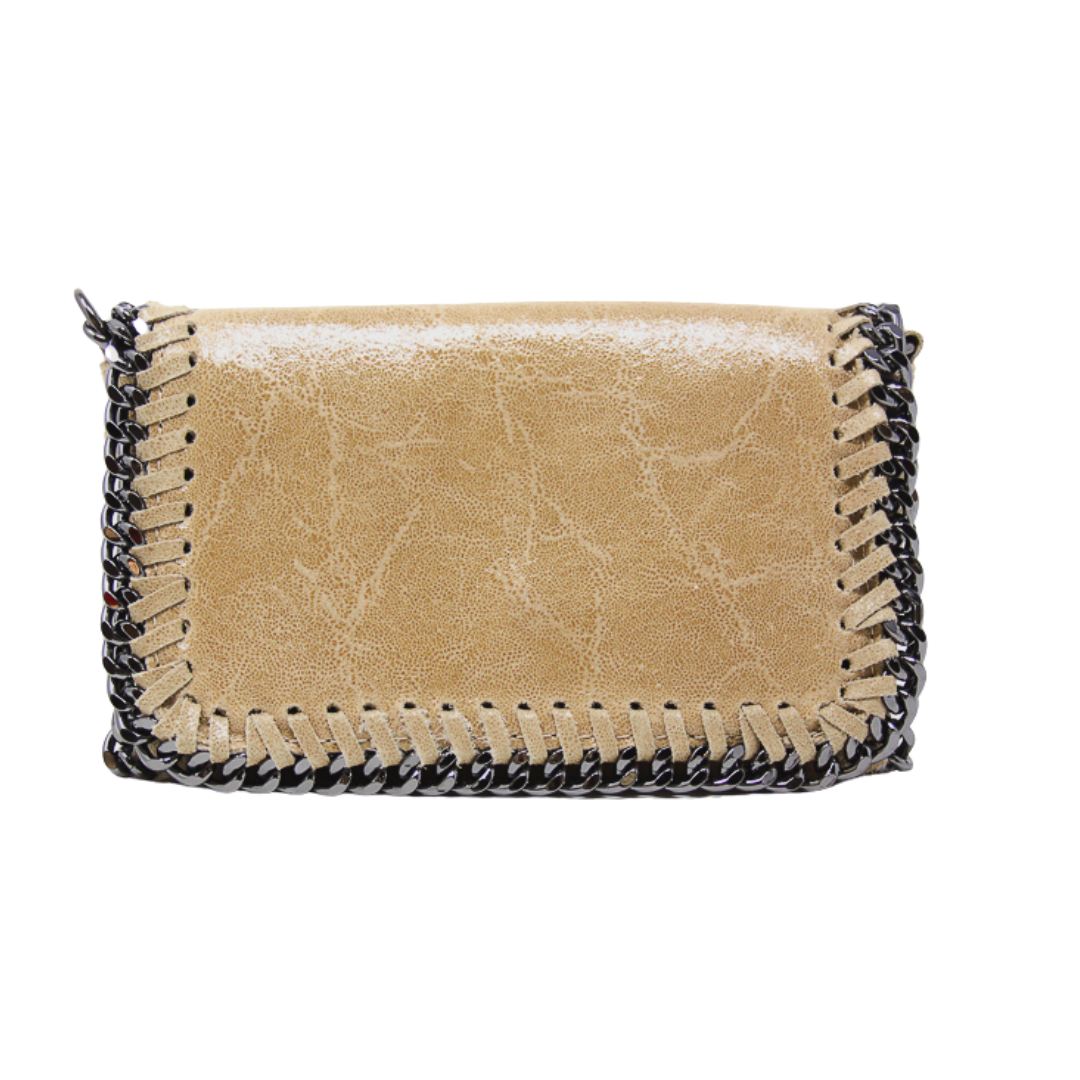 GF0390 GENUINE ITALIAN LEATHER CROSSBODY CLUTCH