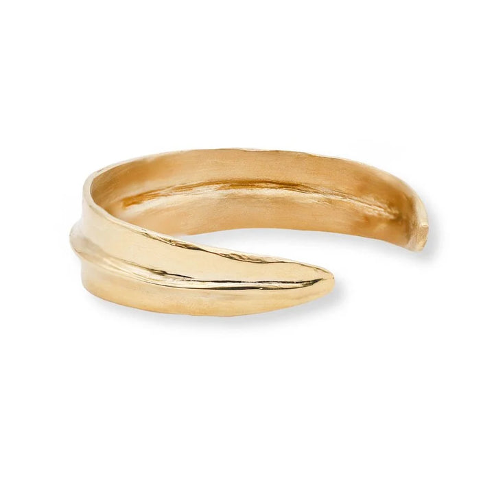 Bronze Slim Ridge Cuff