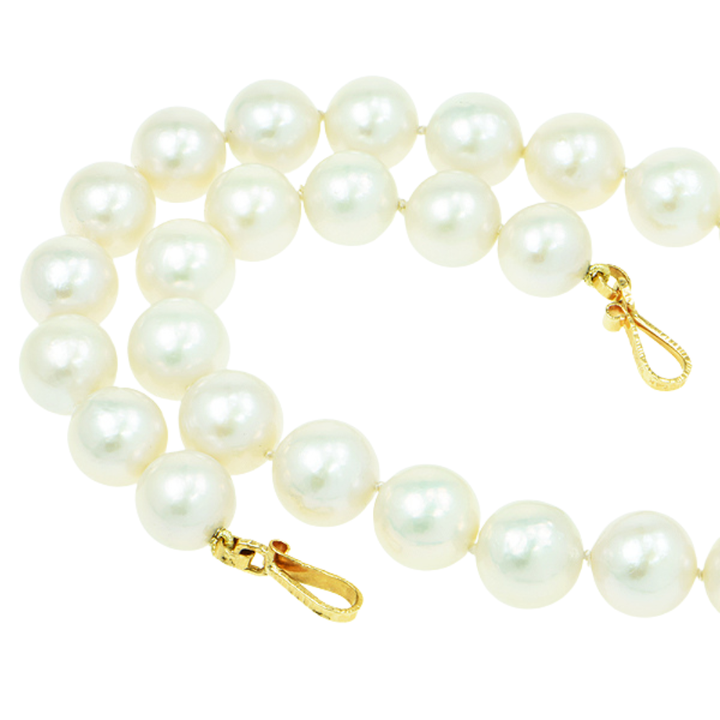 Ice Aquamarine Millennium-cut Faceted and Freshwater Pearl Necklace