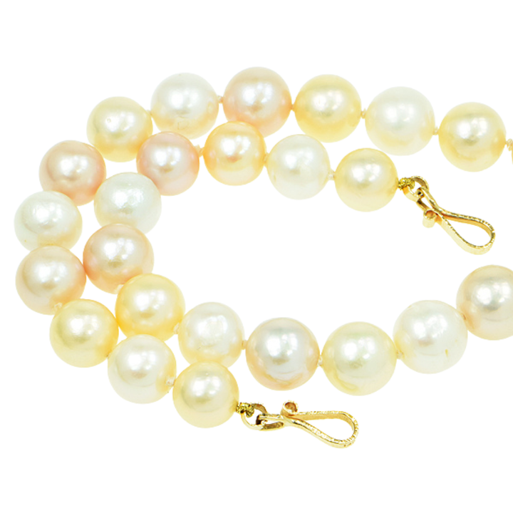 Irai Citrine Faceted and Multi-color Freshwater Pearl Necklace