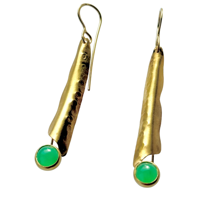 Chrysoprase Fan Drops