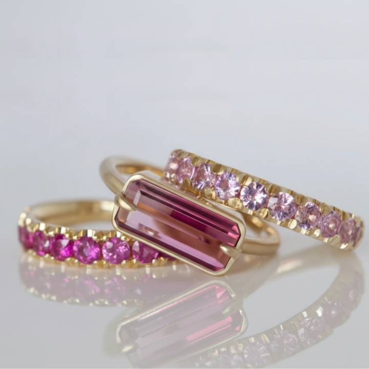 Pink Sapphire Euro Band