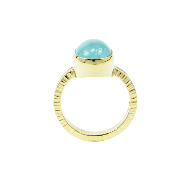 Aquamarine Cabochon Ring