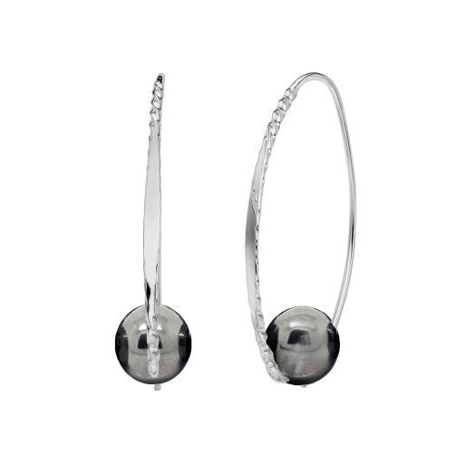 Embrace Earrings - Hematite