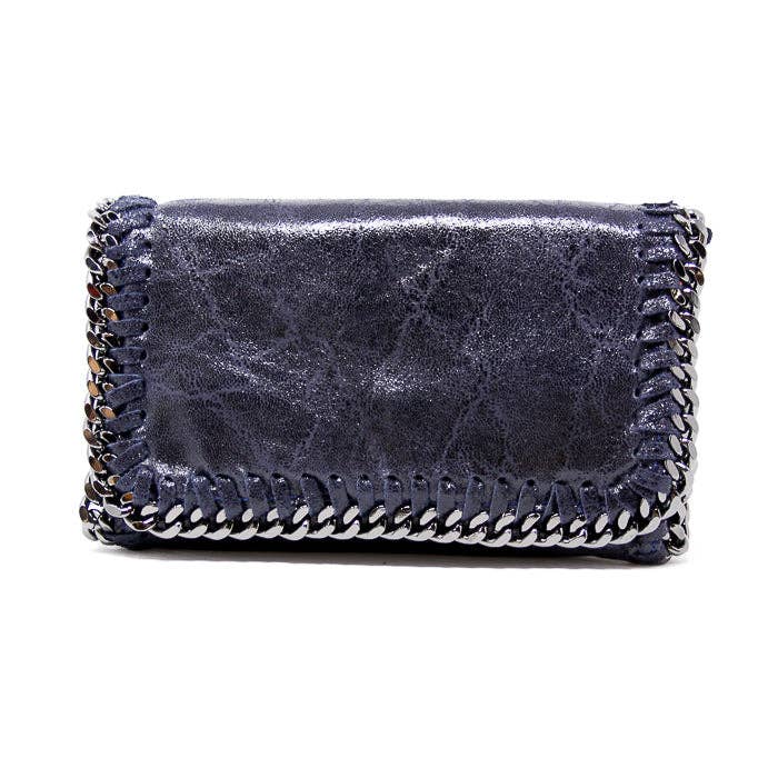 GF0390 GENUINE ITALIAN LEATHER CROSSBODY CLUTCH