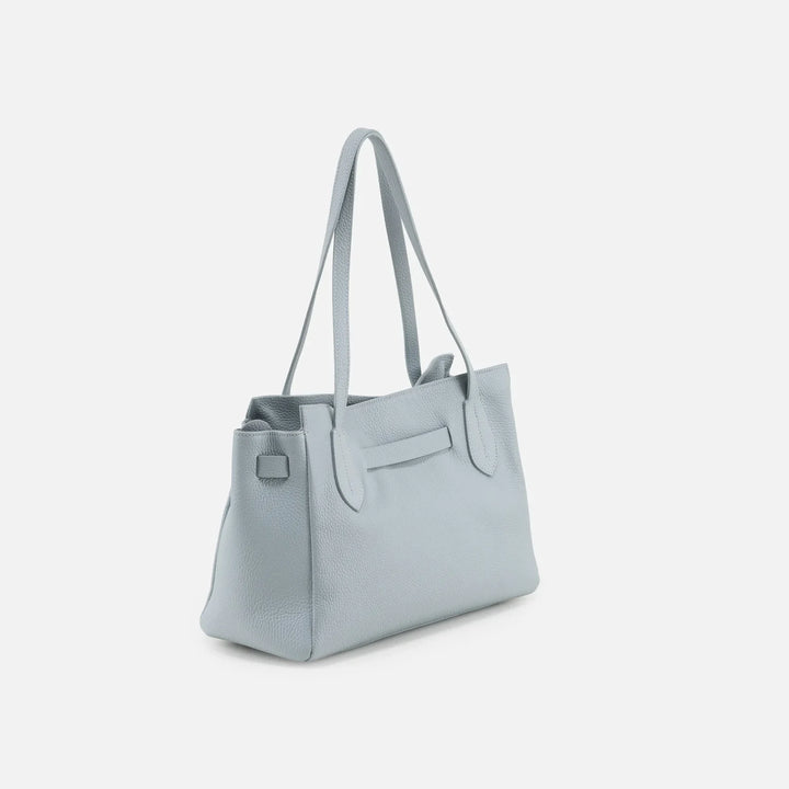 Doll Leather Top Handle Bag - Cloud