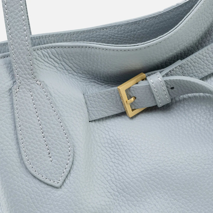 Doll Leather Top Handle Bag - Cloud