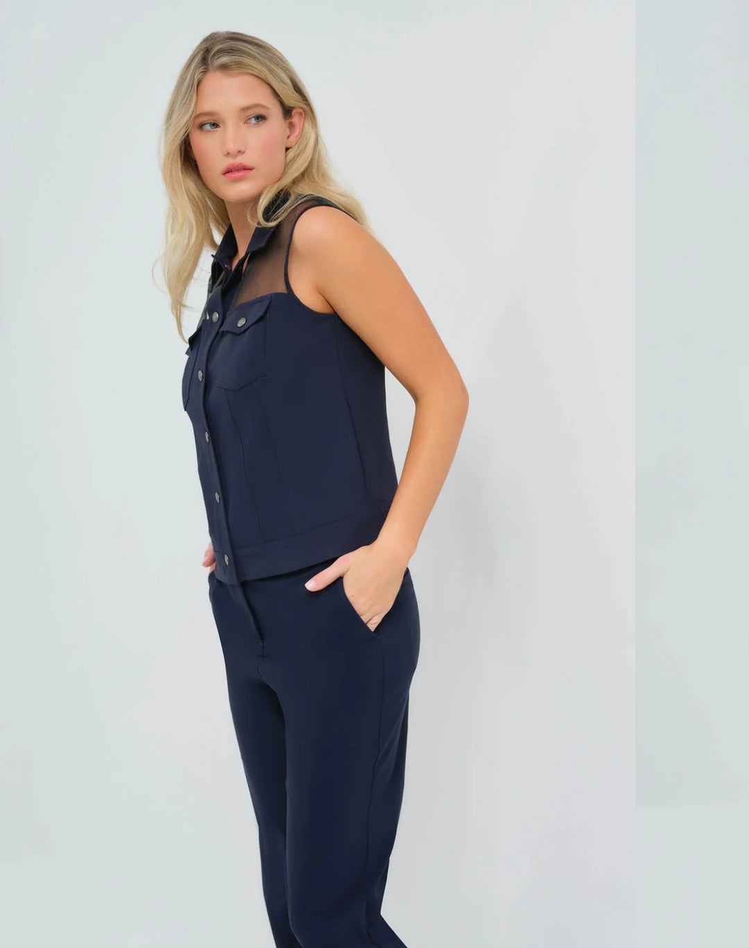 Lenox  Vest - Navy