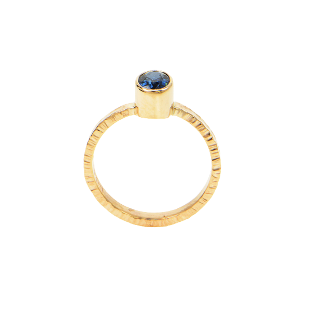 Ceylon Sapphire Faceted Ring
