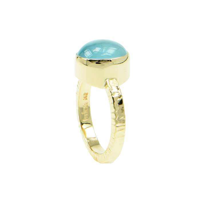 Aquamarine Cabochon Ring