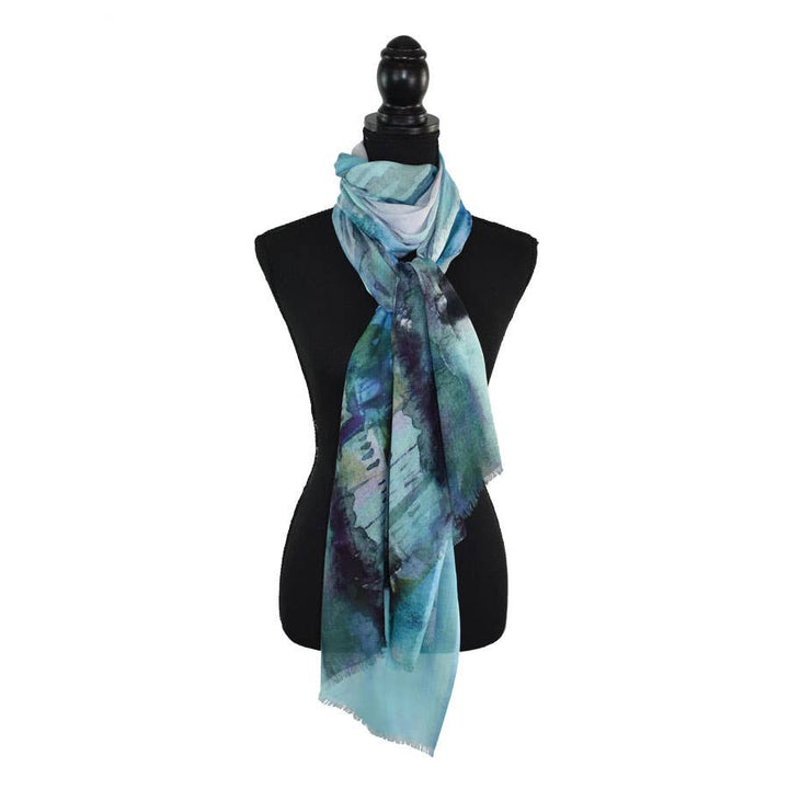 Rianne Painterly Landscape Beach Scarf