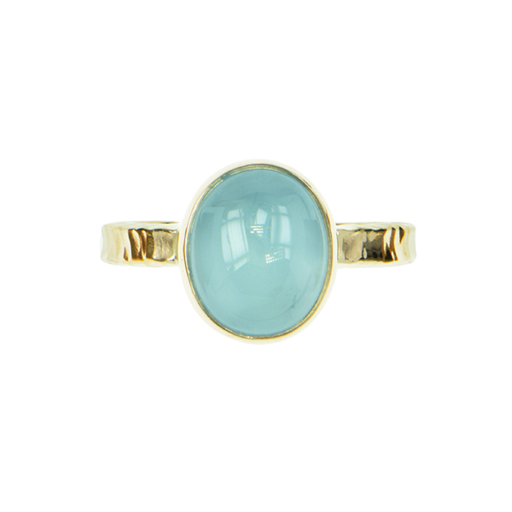 Aquamarine Cabochon Ring