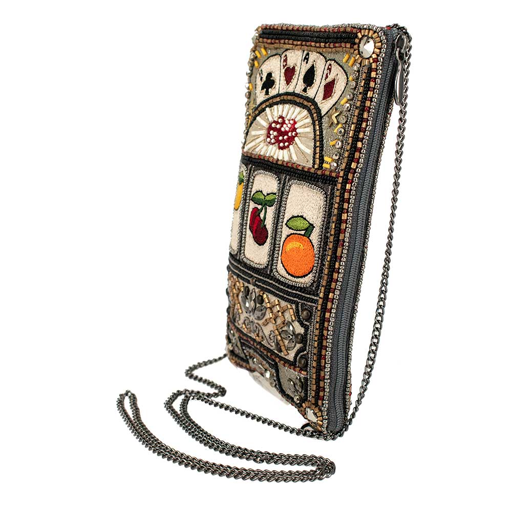 Payoff Beaded Slot Machine Crossbody Phone Bag