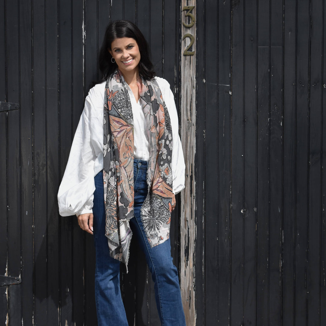 Tyvinia Floral Swirl Scarf