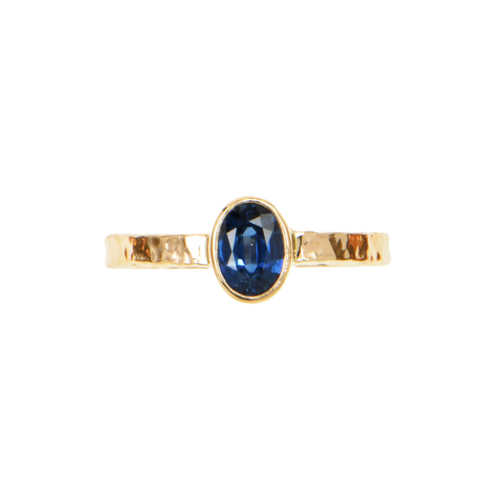 Ceylon Sapphire Faceted Ring