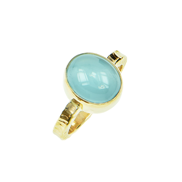 Aquamarine Cabochon Ring