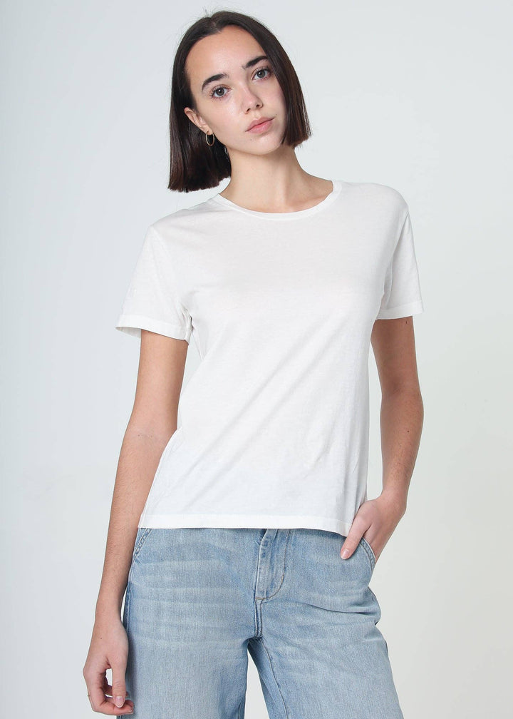 Supima Cotton Crew Neck Tee - White