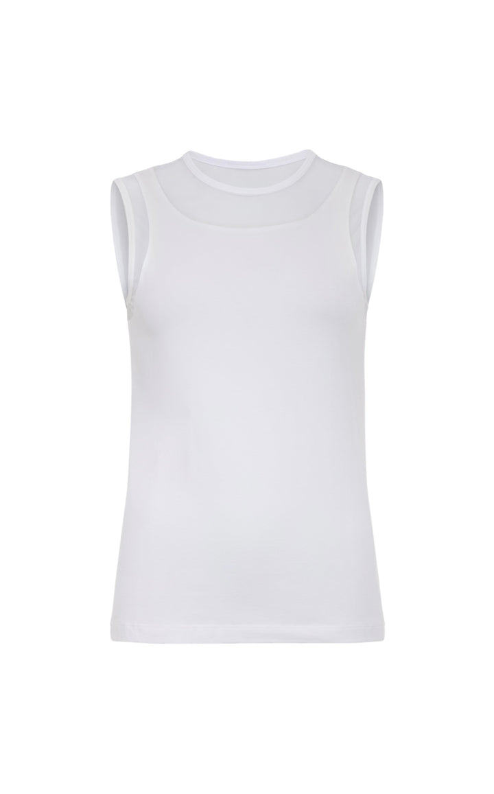 Flo Pima Cotton Tank - White