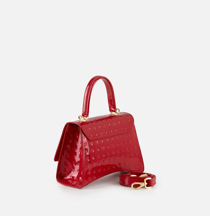Arco Small Satchel - Red Logo Patent