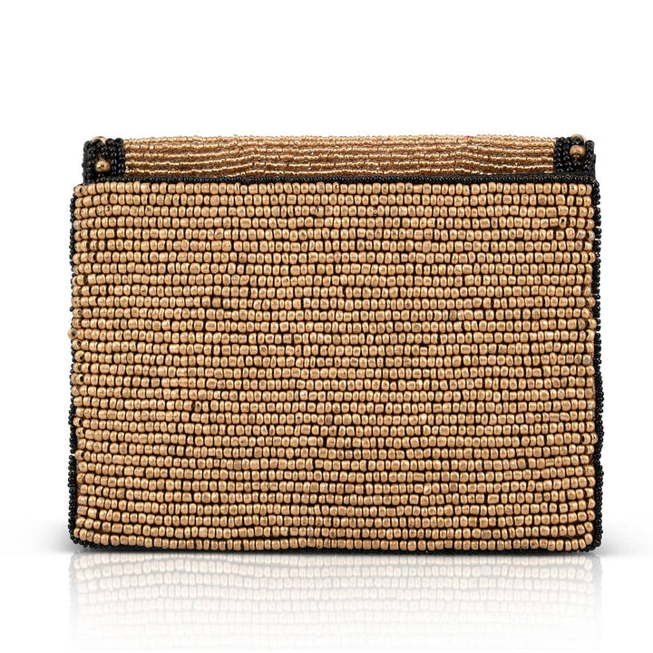 Eastern Bloom Gold Floral Wallet