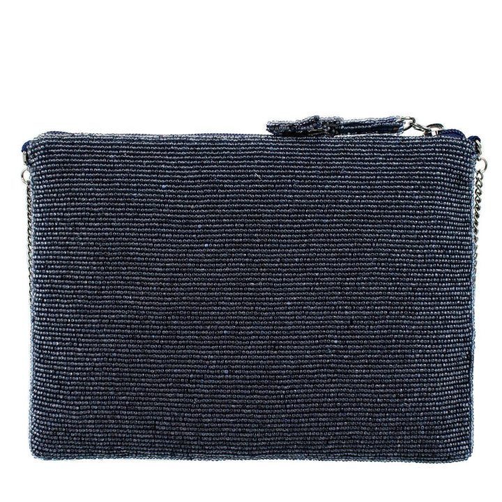 Super Nova Blue Celestial Stars & Moon Beaded Crossbody Mini