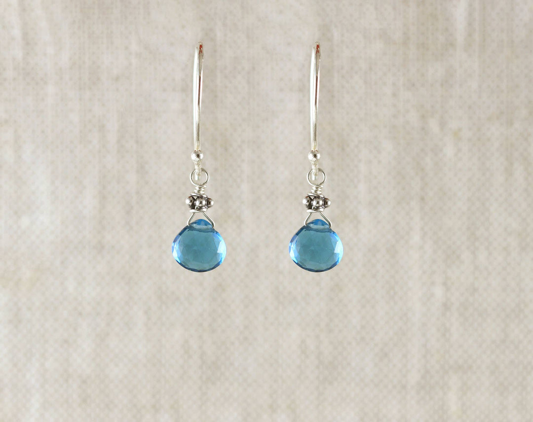 London Blue Quartz Silver & Earrings