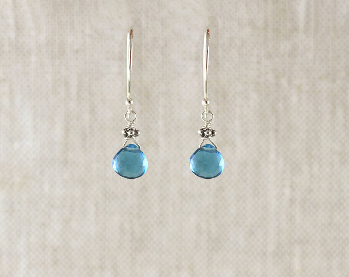 London Blue Quartz Silver & Earrings