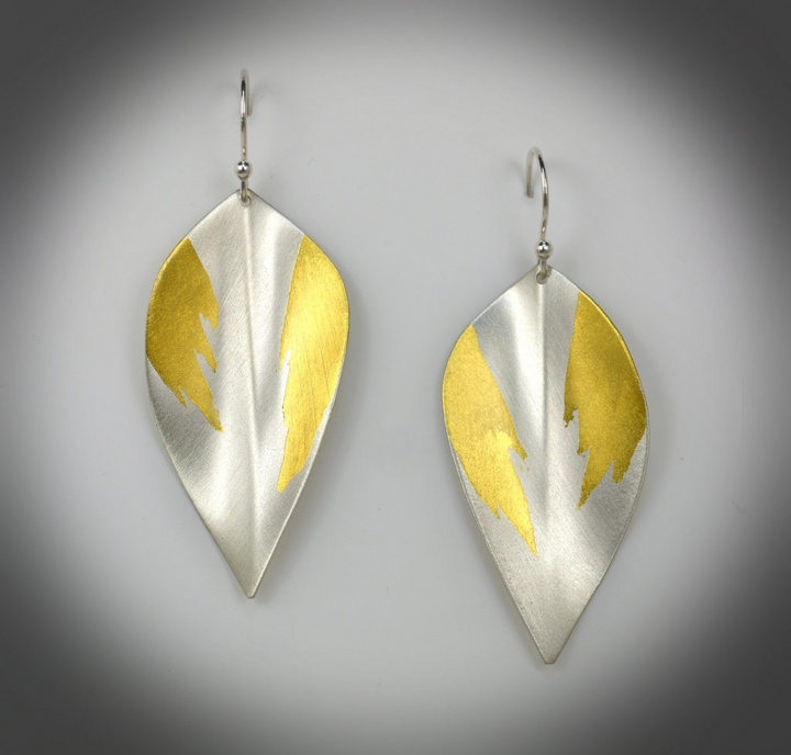 Single Leaf Hanging Earrings