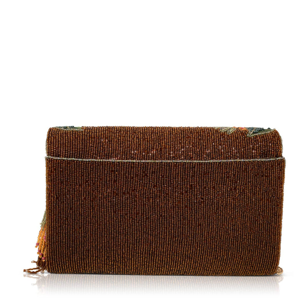 Cheers to Paradise Cocktails Beaded Crossbody Handbag