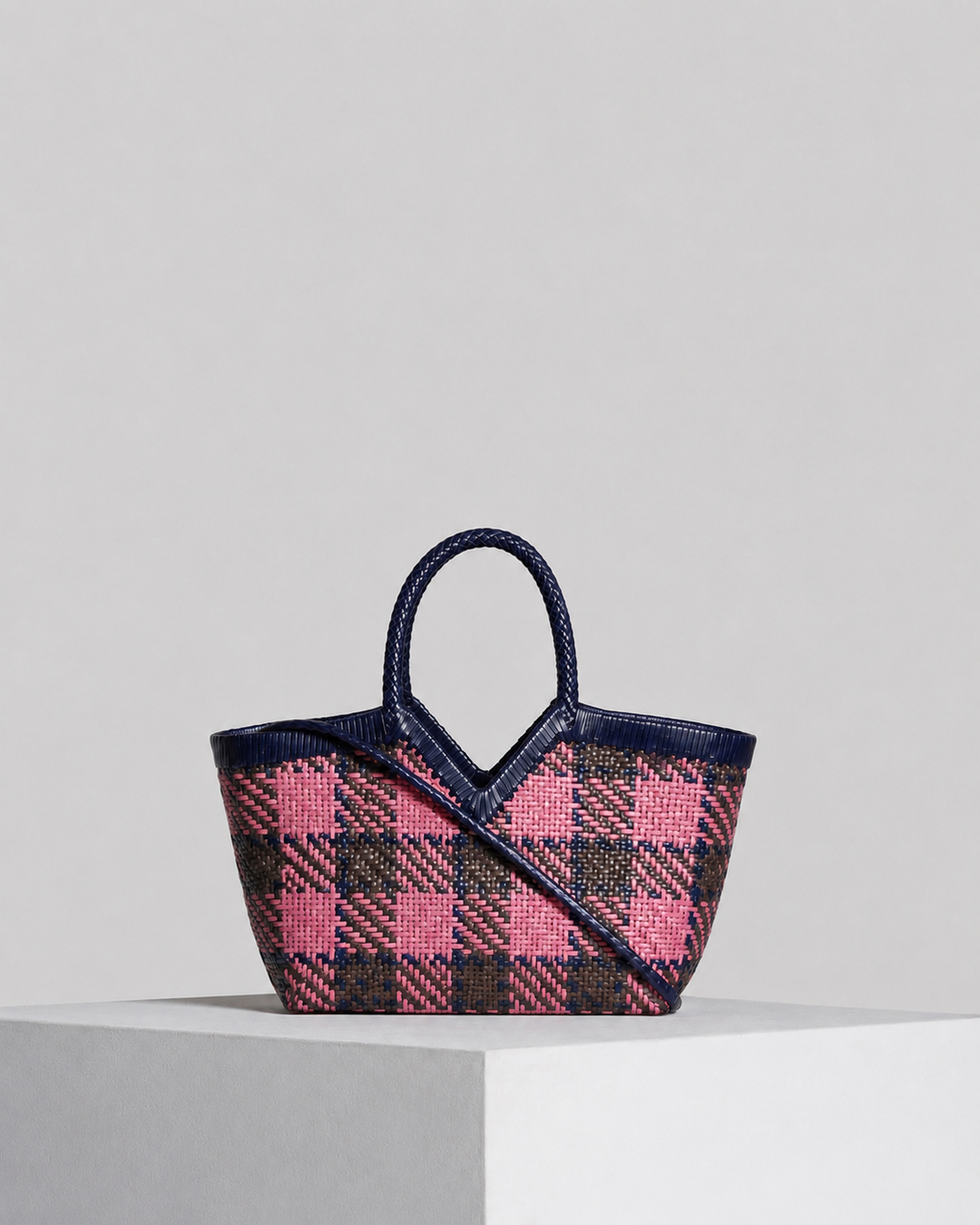 Monet Madras - Pink/Fog/Night Blue
