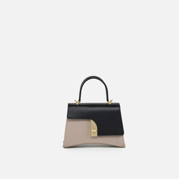 Arco Small Satchel - Taupe/Black