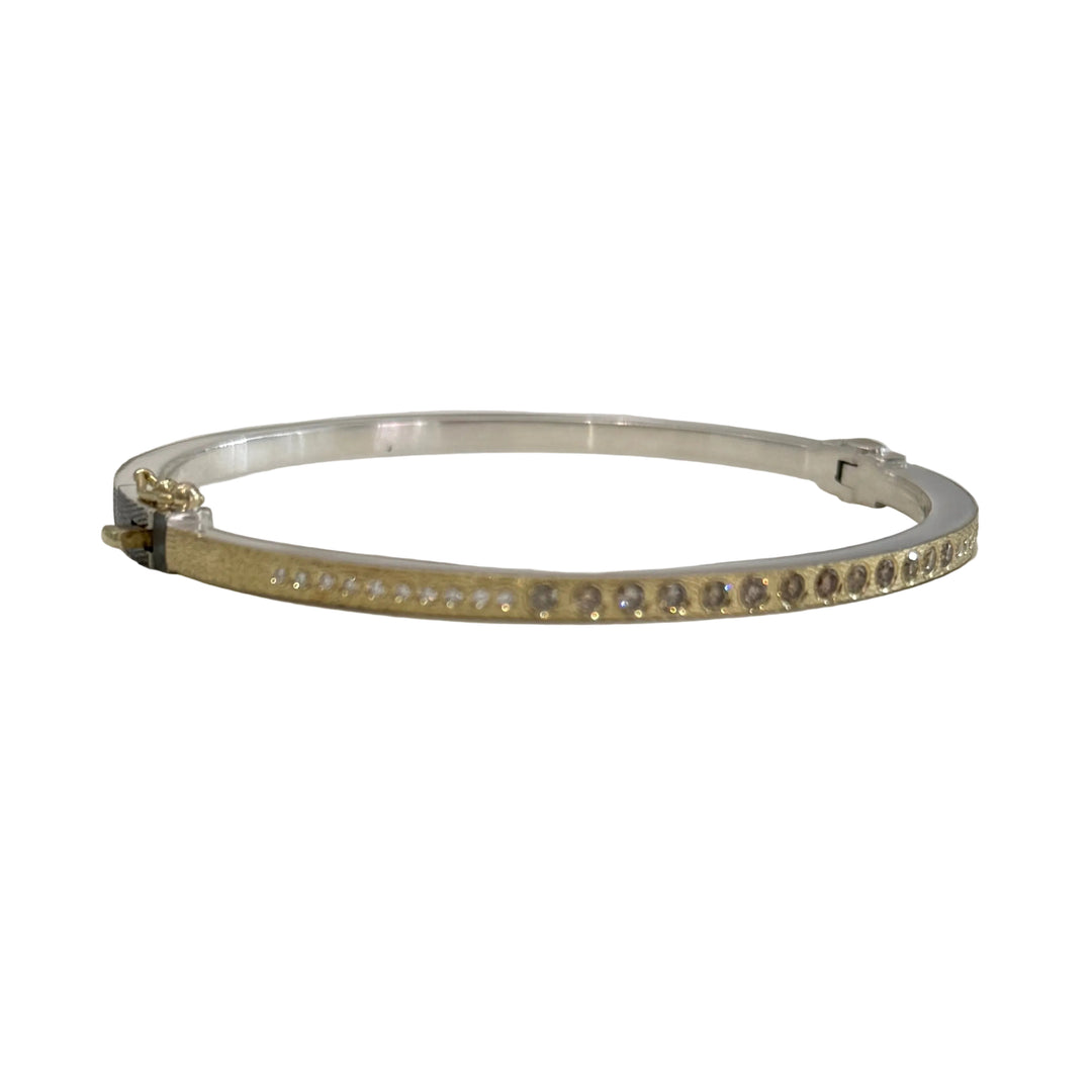 Laura Champagne Lux Bangle - 2.5mm
