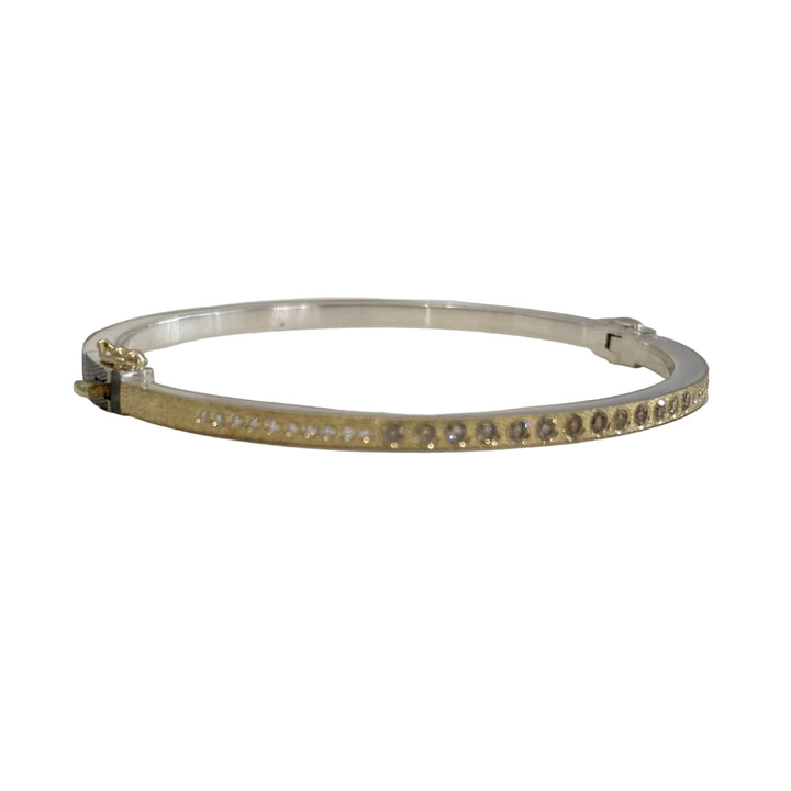 Laura Champagne Lux Bangle - 2.5mm