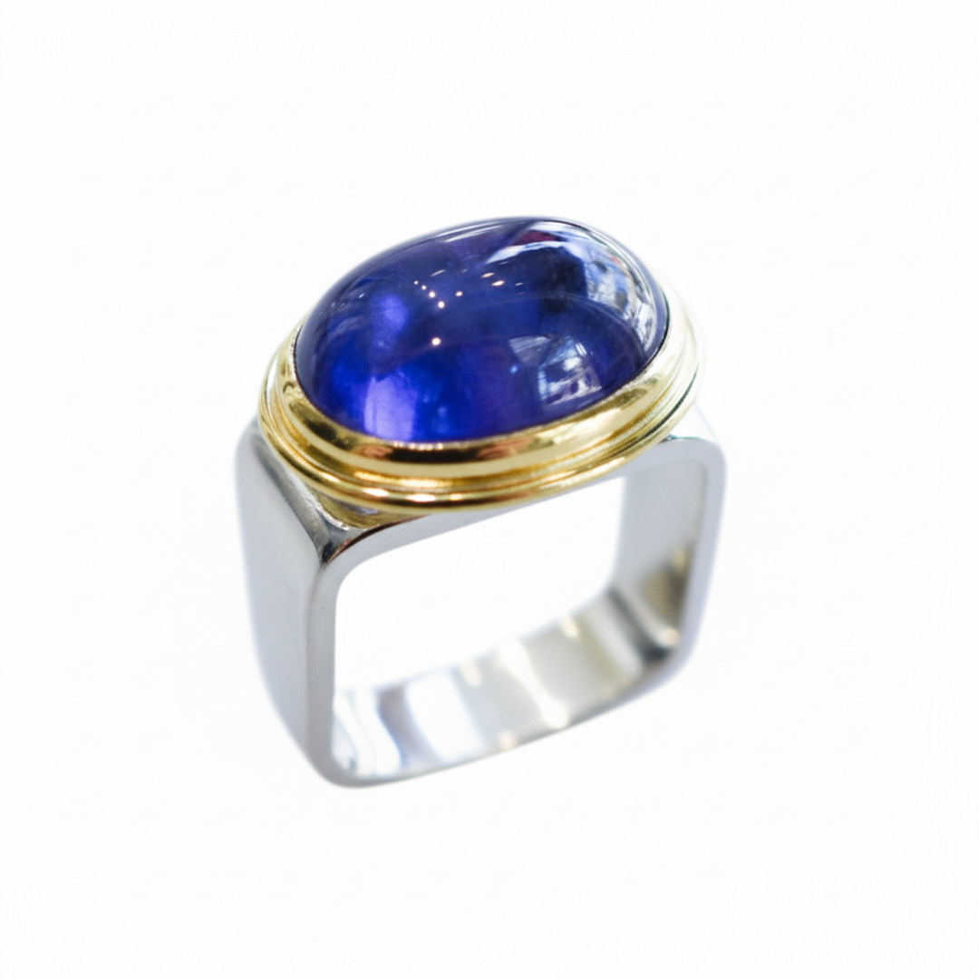 Tanzanite Square Ring