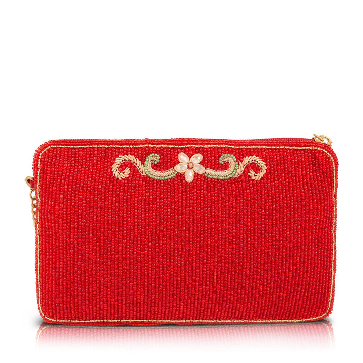 Mahjong Mood Red Tile Game Crossbody Handbag