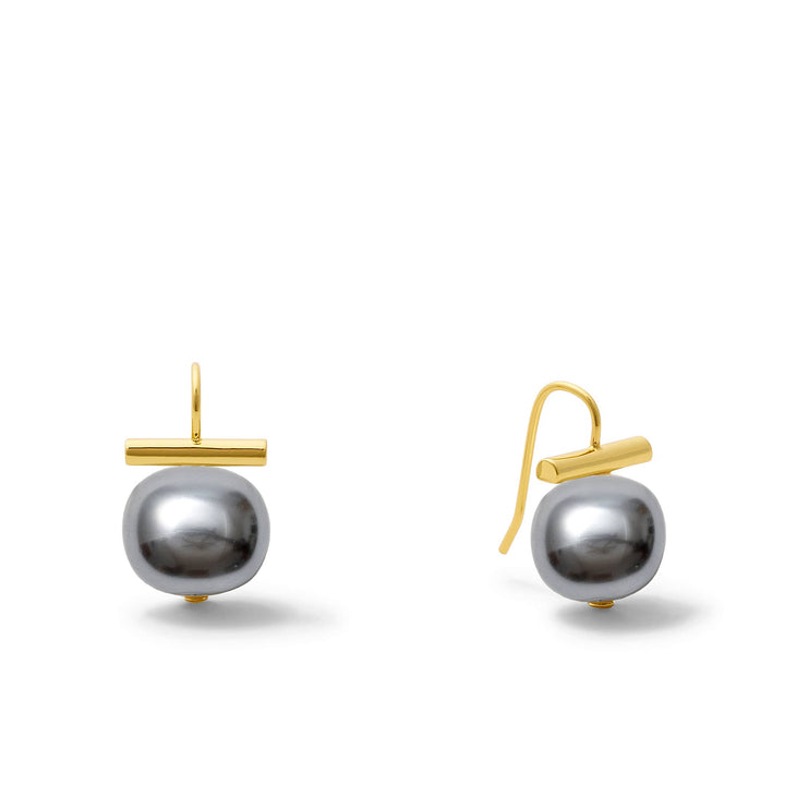 Classic Pebble Pearls Earrings - Medium