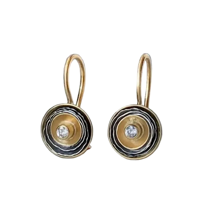 Birch Earrings with Mixed Metals
