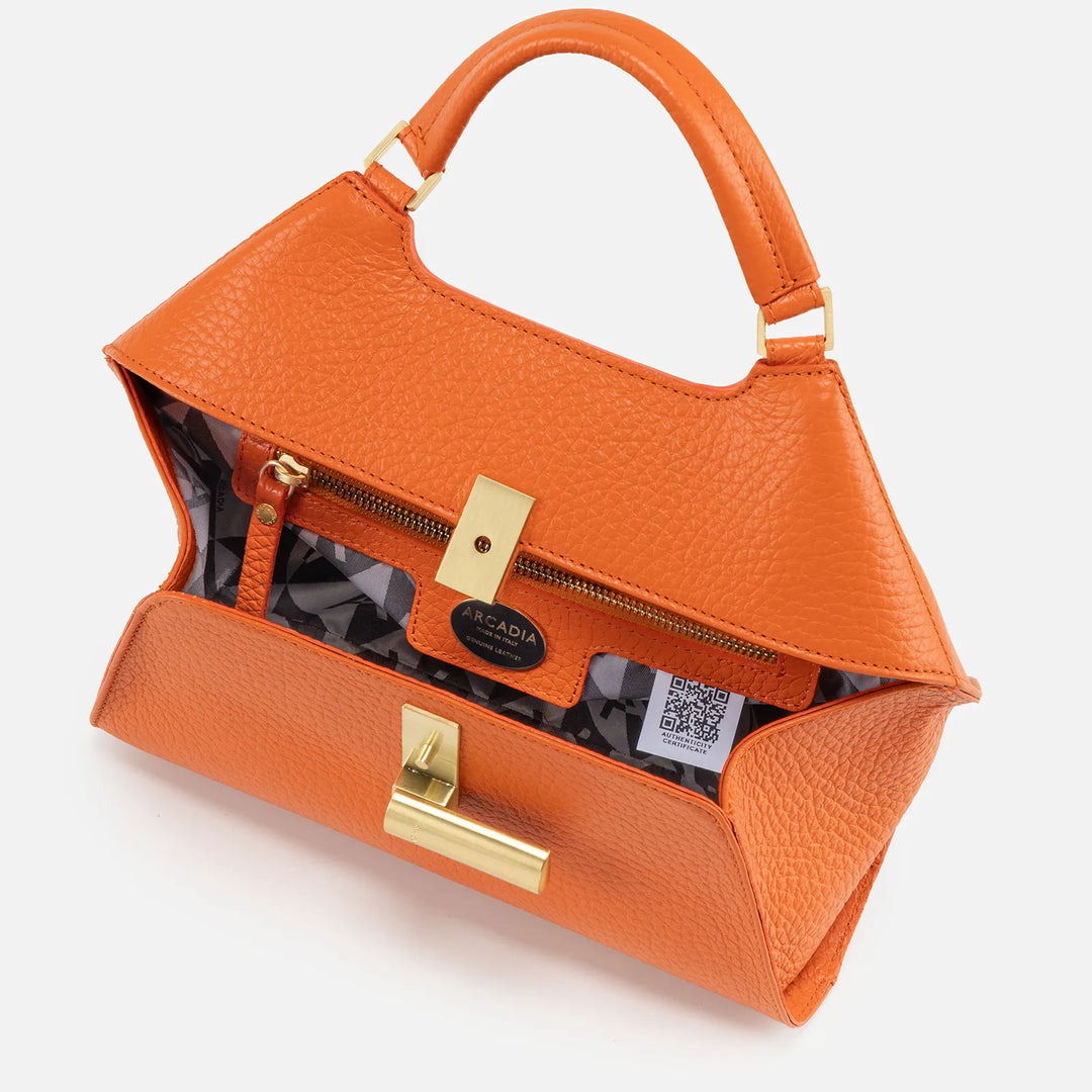 Emma Medium Satchel - Orange