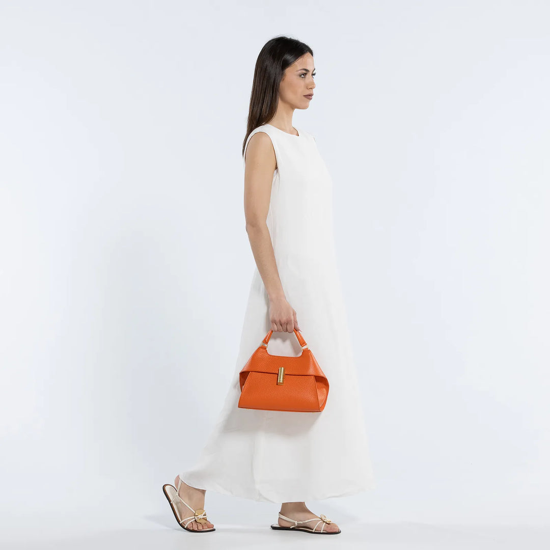 Emma Medium Satchel - Orange